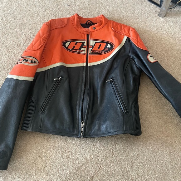 Harley Davidson genuine leather motorcycle jacket - Picture 1 of 5